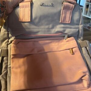 Deuter Gray and Pink Backpack